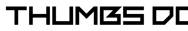 Thumbs Down font preview
